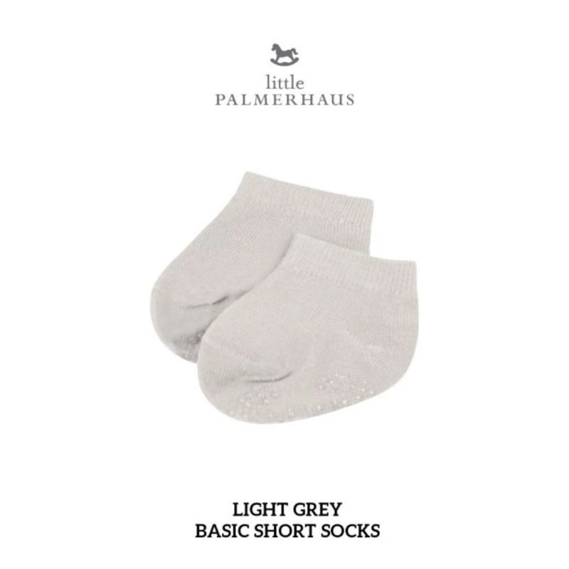 Little Palmerhaus Baby Basic Short Socks Antislip - Kaos Kaki Bayi