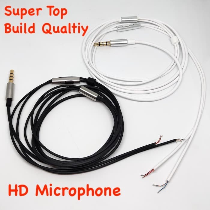 HD Microphone High Grade TPE Earphone Cable Replacement Best Quality