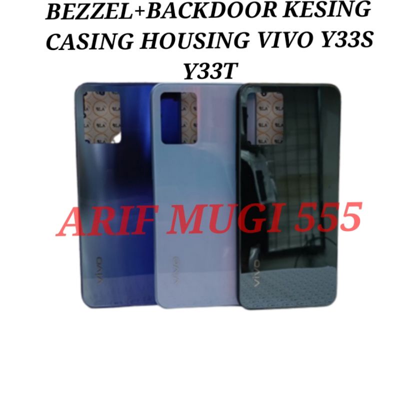 BACKDOOR+BEZZEL BAZZEL FULLSET KESING CASING HOUSING VIVO Y33S Y33T ORIGINAL