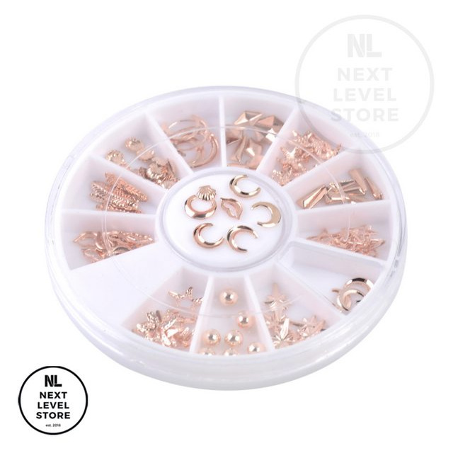 Premium Japanese DIY Nail Art Decoration 3D Stiker Sticker - ROSE GOLD