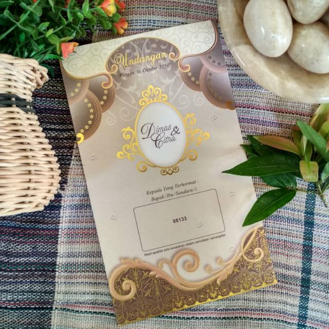 Cetak undangan pernikahan murah ERBA 88133