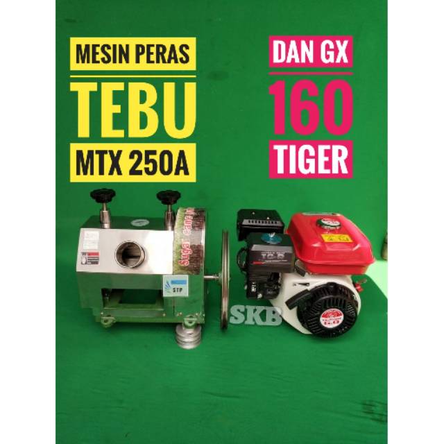Mesin peras tebu MTX 250A matrix dan GX 160tiger
