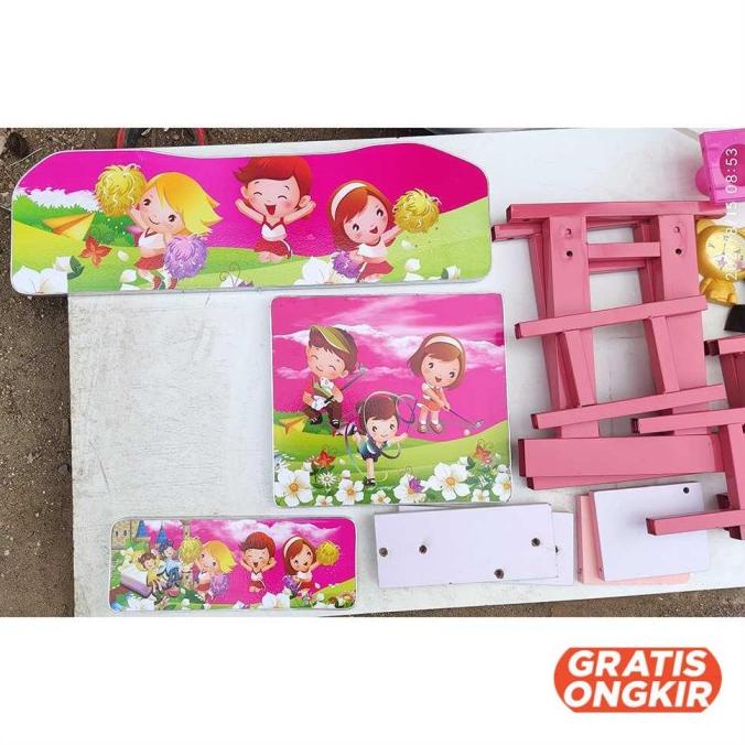 

Cc Home Meja Kursi Belajar Anak Motif Kartun Lucu 70 X 45 Cm - Wkl75 Otsukamart11