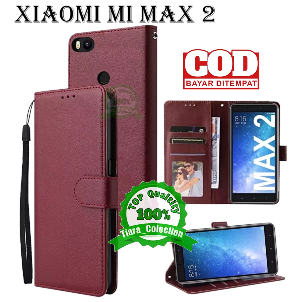 CASE FLIP XIAOMI MI MAX 2 CASING HP / COVER HP UNTUK XIAOMI MI MAX 2 LETAHER FLIP CASE DOMPET