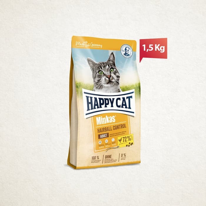 Happy Cat Minkas Hairball Control 1 5 Kg Makanan Kering Kucing