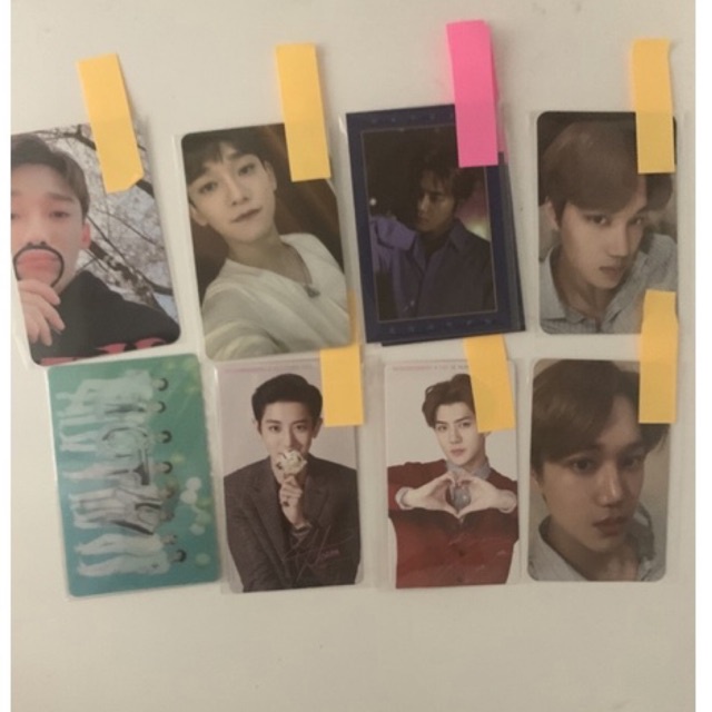Photocard Exo (Chen, Sehun, Kai, Suho, Chanyeol, Xiumin) Baskin - Season Greeting - April - Nature