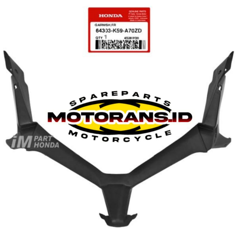 Cover Garnis Bawah Lampu Depan All New Vario 125 150 Led Original