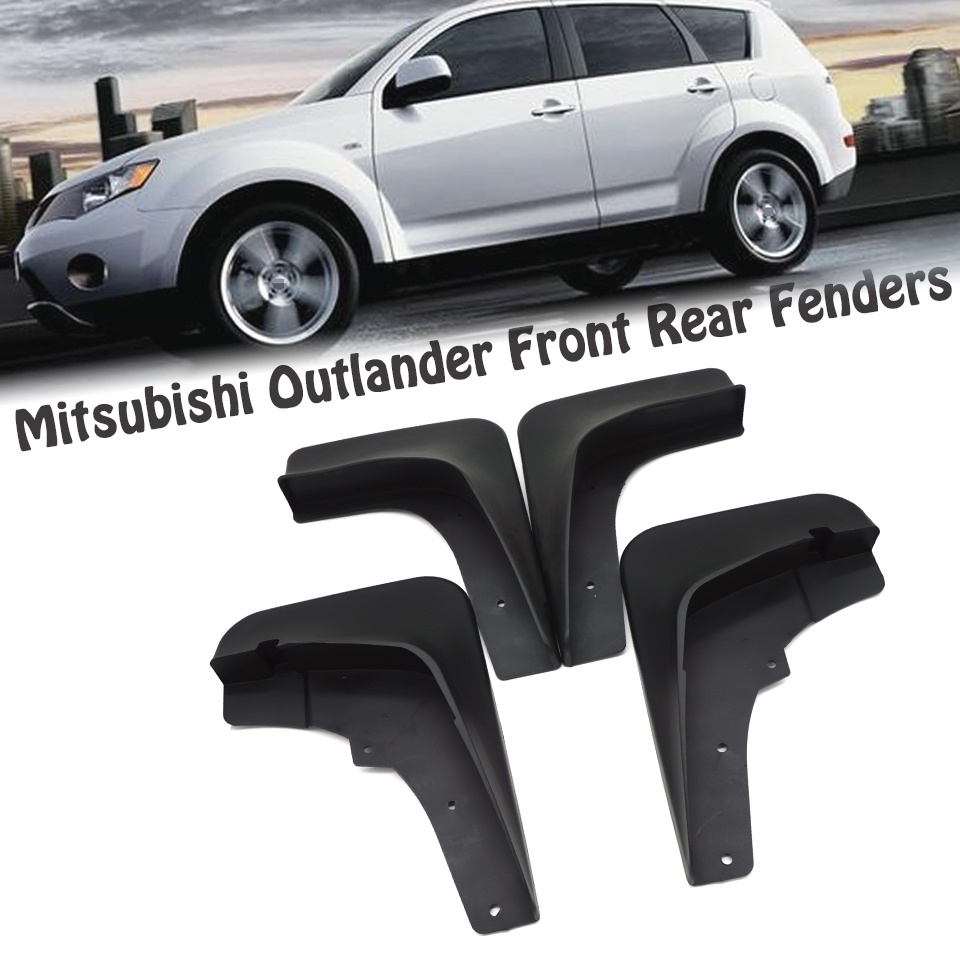 1 Set Mud Flap Pelindung Splash Untuk Fender Mobil Mitsubishi Outlander 2.4 2005 2006 2007 2008 2009