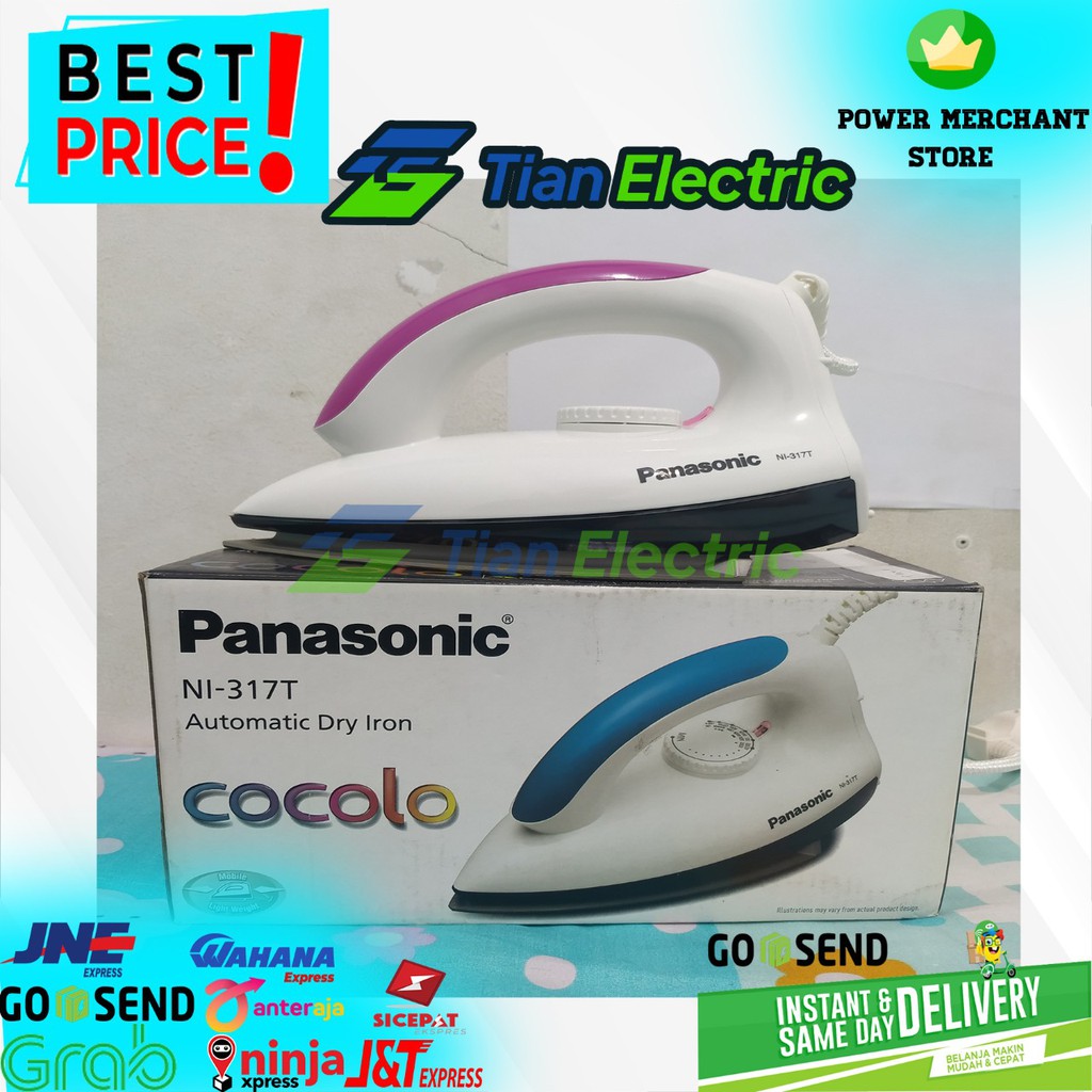 PANASONIC NI-317T Dry Iron / Setrika Listrik 300 Watt