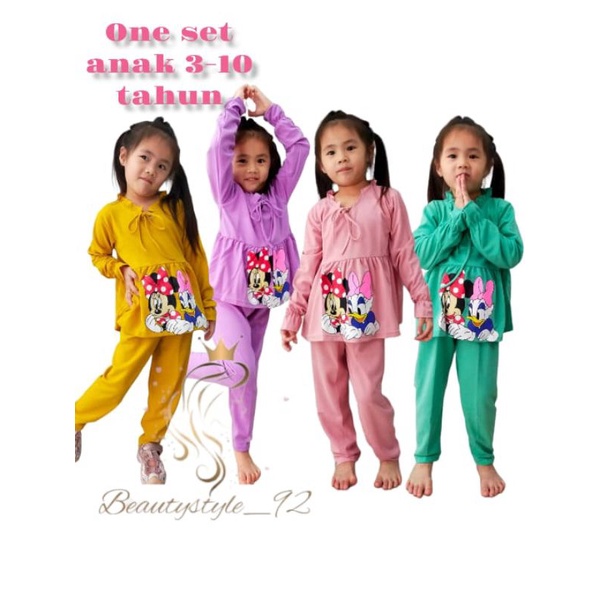 baju anak perempuan 3-10 tahun murah/ baju setelan perempuan/baju tunik