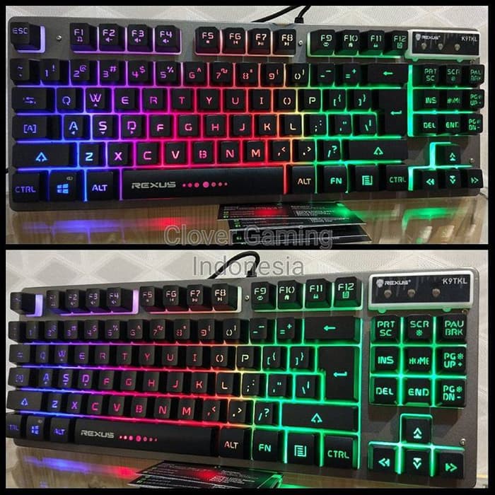 Rexus Battle Fire K9 TKL LED Backlit - Gaming Keyboard