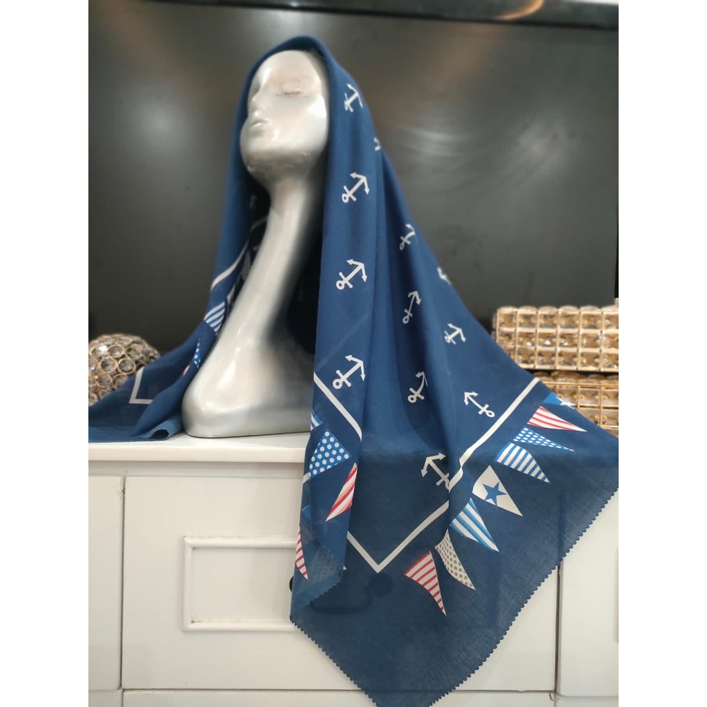 HIJAB/JILBAB/KERUDUNG BAHAN VOAL PREMIUM MOTIF JANGKAR