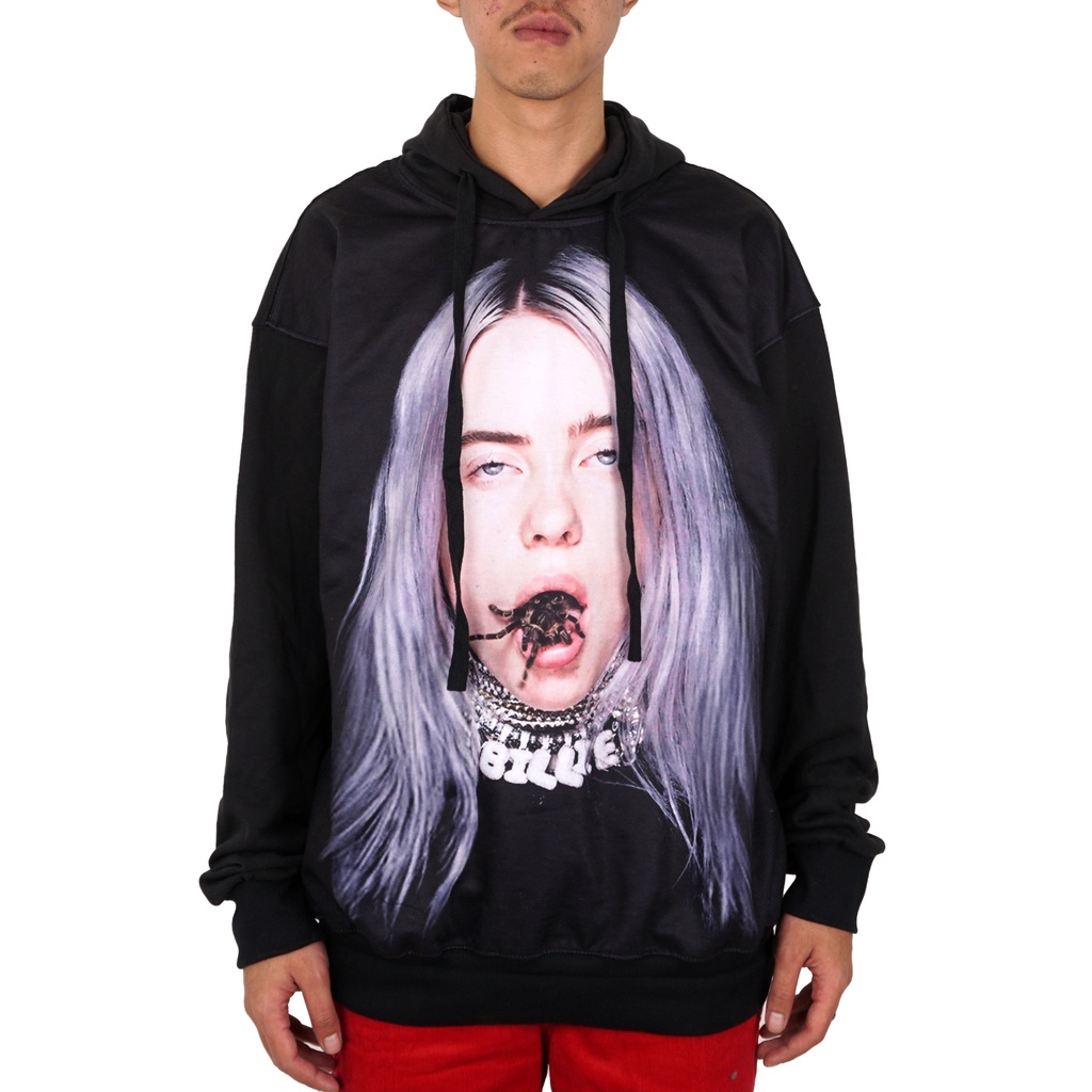 HOODIE OVERSIZE BILLIE EILISH 0.1 BLACK PREMIUM AUTHENTIC BESTSELLER