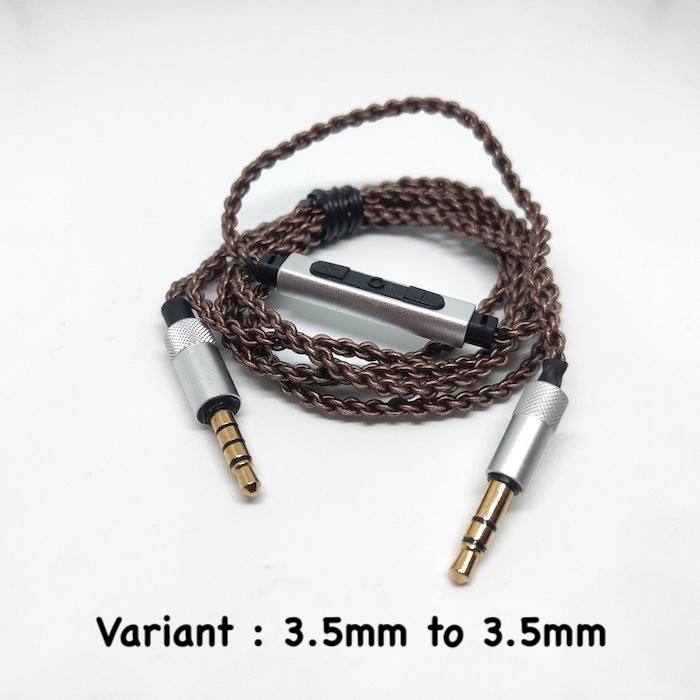 Custom HiFi Headphone Cable Aux Replacement 2.5mm 3.5mm With Mic