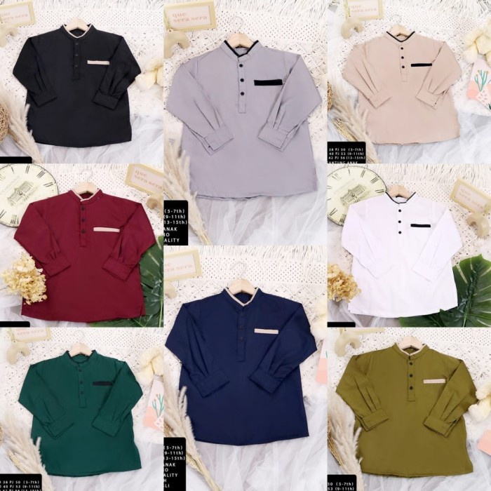 KD ST CACA KS baju anak Koko laki-laki baju anak umur 5 6 7 8 9 10 11 12 13 14 15 tahun pesta anak c