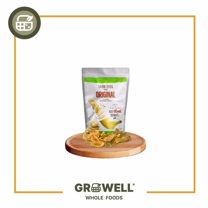 

Goodliving Chips Banana Chips Original 55Gr