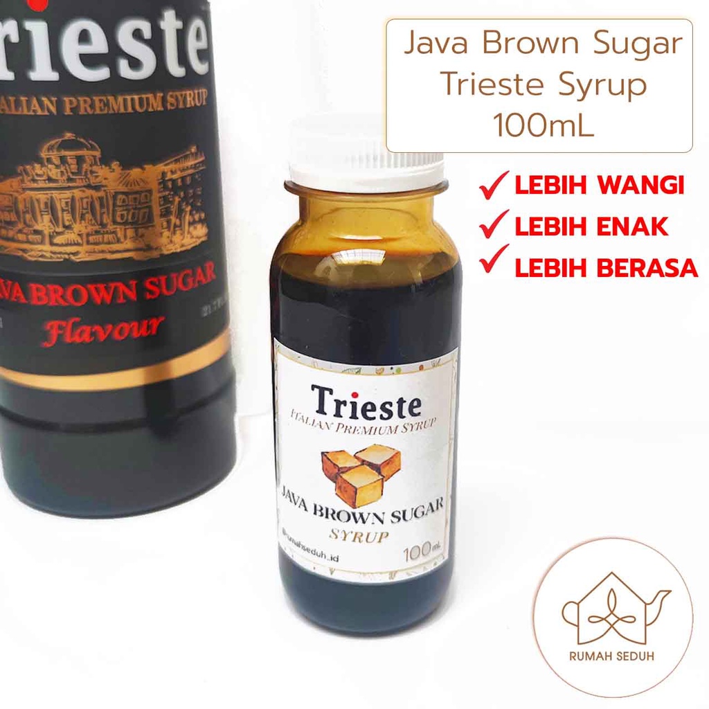 

100 mL Trieste Java Brown Sugar Syrup - Okinawa Brown Sugar Boba Tea - Gula Aren Cair