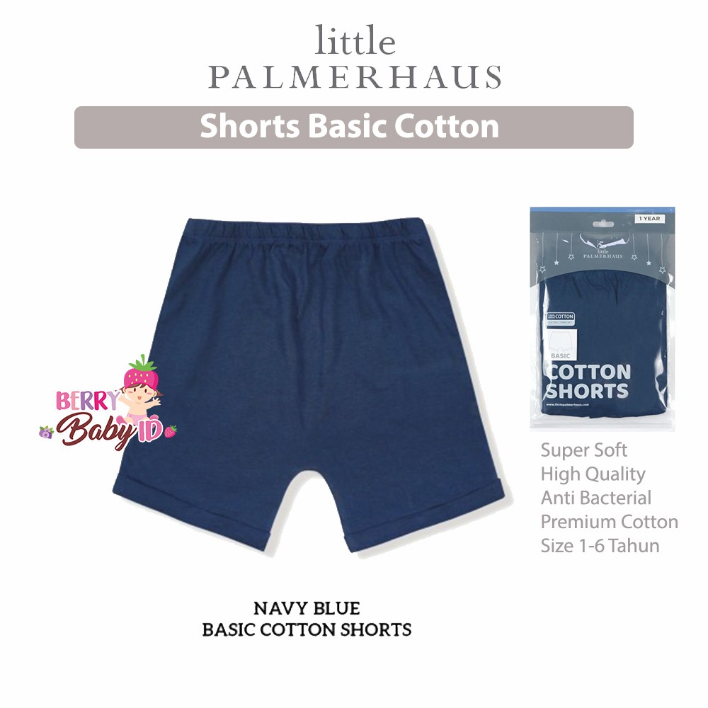 Little Palmerhaus Shorts Basic Cotton 1-6 Tahun Celana Bayi &amp; Anak Laki-Laki Katun Berry Mart