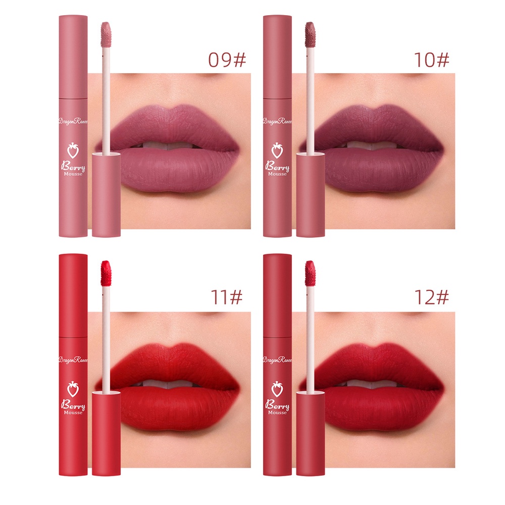 NEW DRAGON RANEE BERRY MOUSSE  LIPSTICK MATTE LIPSTIK LIP GLOSS