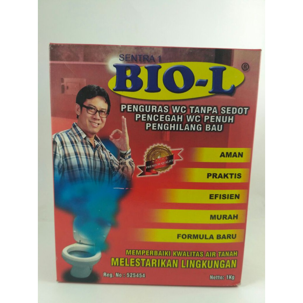 PENGURAS WC TANPA SEDOT dan PENGHILANG BAU BIO-L 1Kg