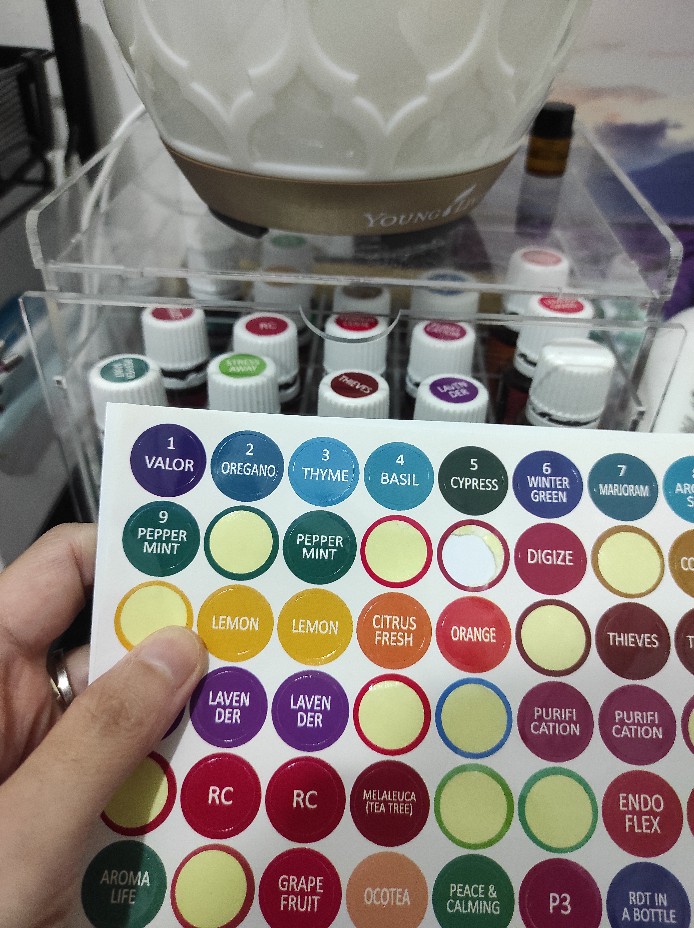 Stiker Tutup Botol Essential Oil