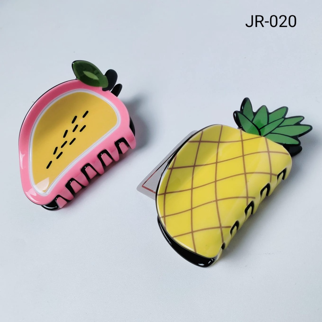 [WS]  Jepit Rambut Akrilik Motif Buah Lucu (1PC)