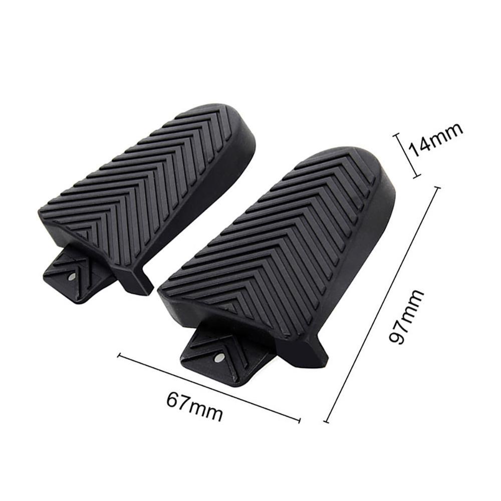 Lanfy Bike Pedal Cleats Sepatu Berkendara Pedal Sepeda Part Cycling Quick Release Karet Hitam SPD-SL Cleats