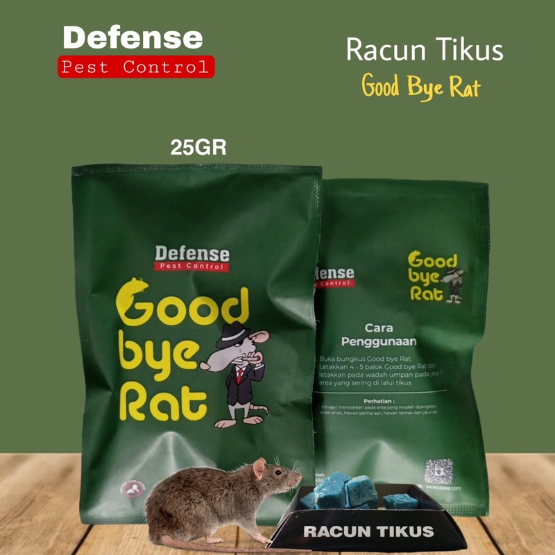 GOODBYERAT - RACUN TIKUS AMPUH RACUN TIKUS MATI KERING TIDAK MENINGGALKAN BAU BANGKAI 25gr