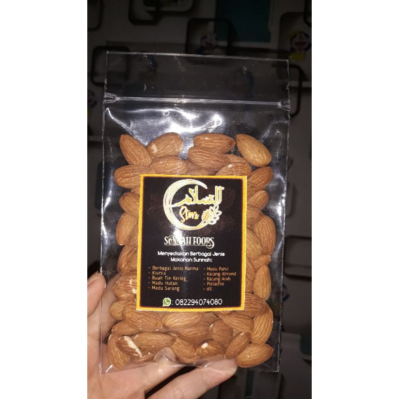 

Kacang Almond Panggang Kupas Ekonomis 100g