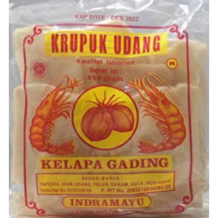 

Kerupuk Udang Indramayu Kelapa Gading 250 gram