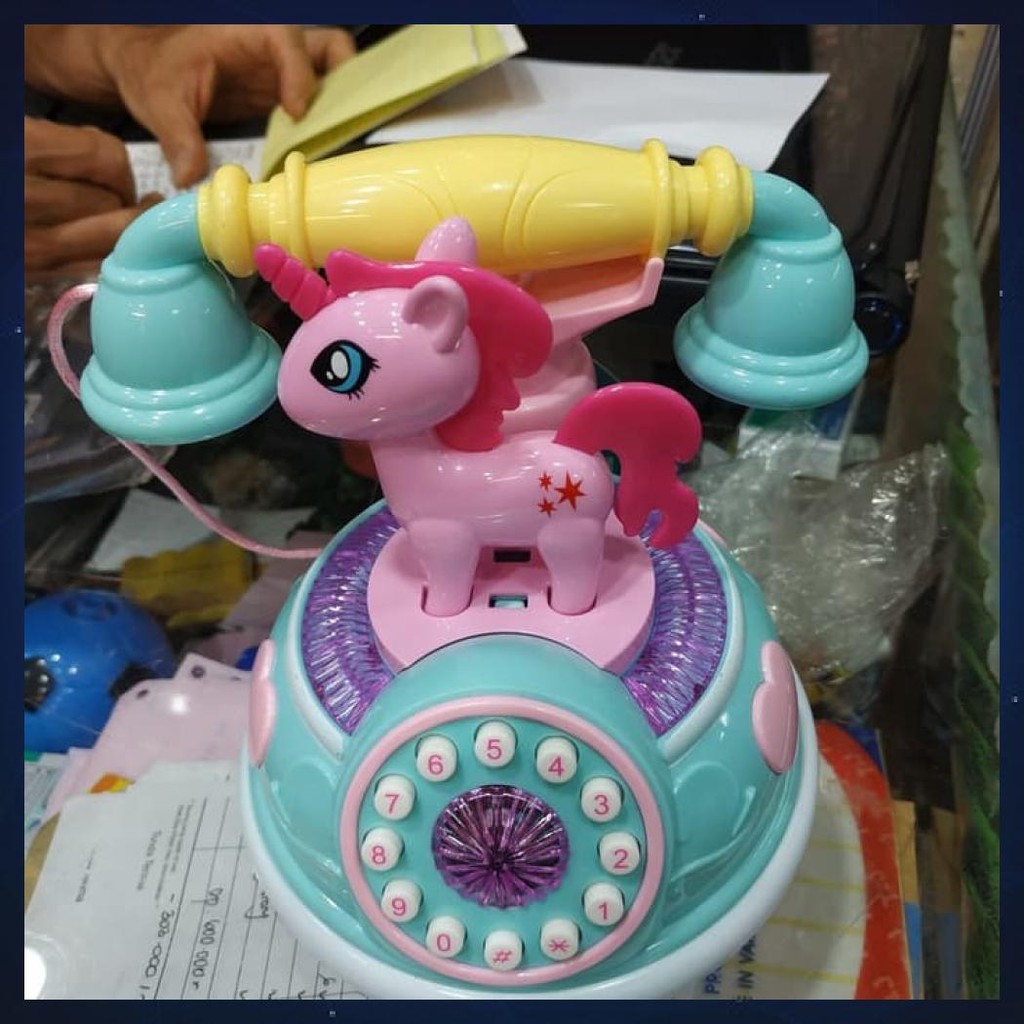 MAINAN ANAK TELPON MODEL KUDA PONY UNICORN LUCU