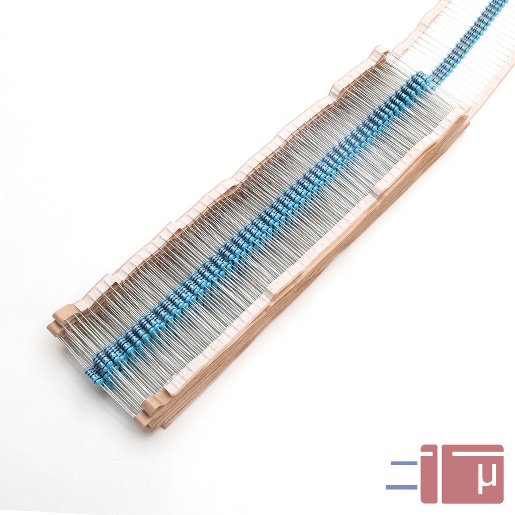 x10 Resistor 22R 22 Ohm 1/2W Metal Film 1% Taiwan Kaki Tembaga