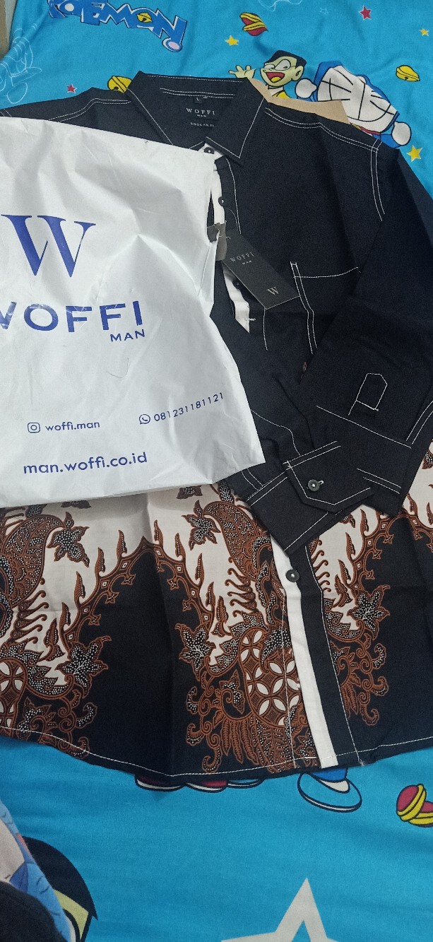 Woffi Man Kemeja Batik - Baraka Regular Fit Cotton Print