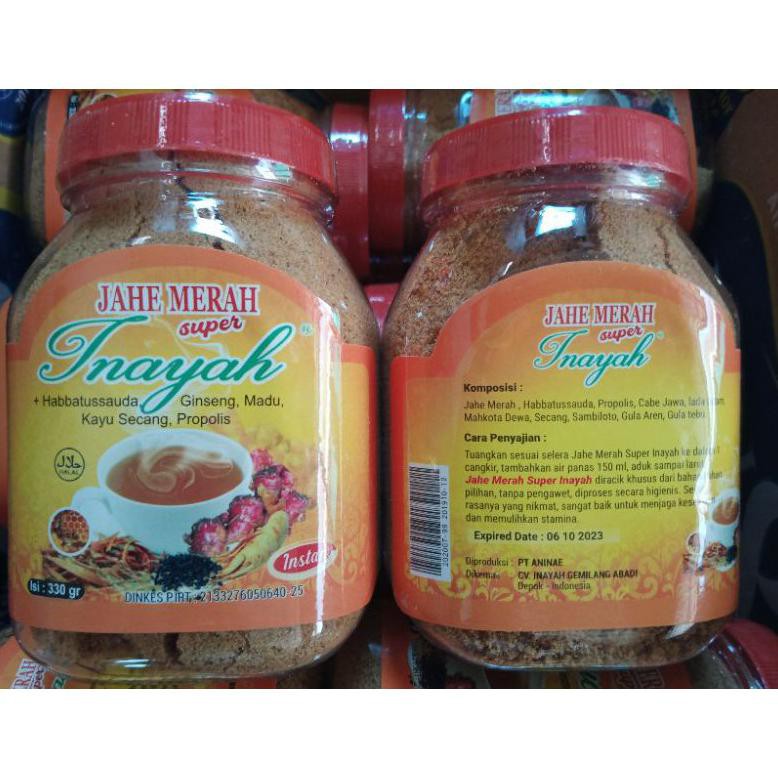 

READY BAYAR DITEMPAT Jahe merah inayah komplitl NEW Kode 99