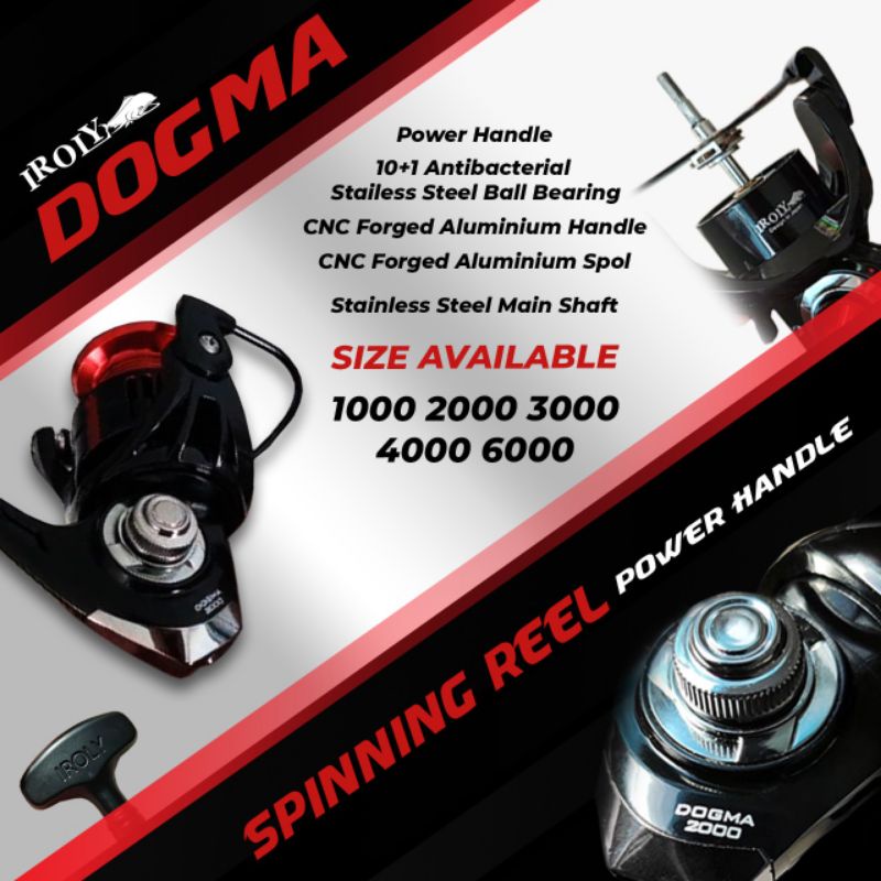 REEL IROLY DOGMA 6000 POWER HANDLE