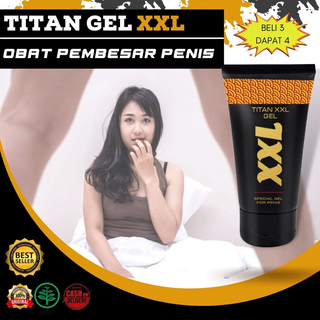 TitanGel ASLI Original BPOM obat ejakulasi dini pembesar penis pria TITAN XXL