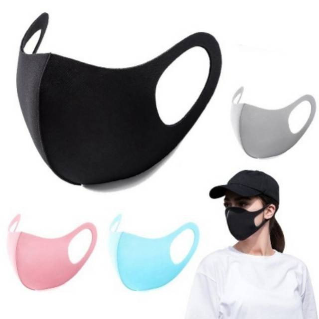 Isi 5 Masker Scuba Model Korea Kualitas Premium / Masker Anti Debu Anti Bakteri Bahan Kain Scuba Washable / Masker Scuba Import High Quality Isi 5