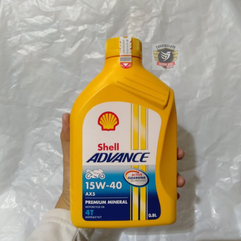 OLI SHELL ADVANCE AX5 4T 0,8 LITER 100% ASLI