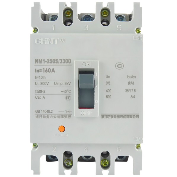 MCCB Breaker Chint NM1-250S 3P 25kA (225A 250A) NFB