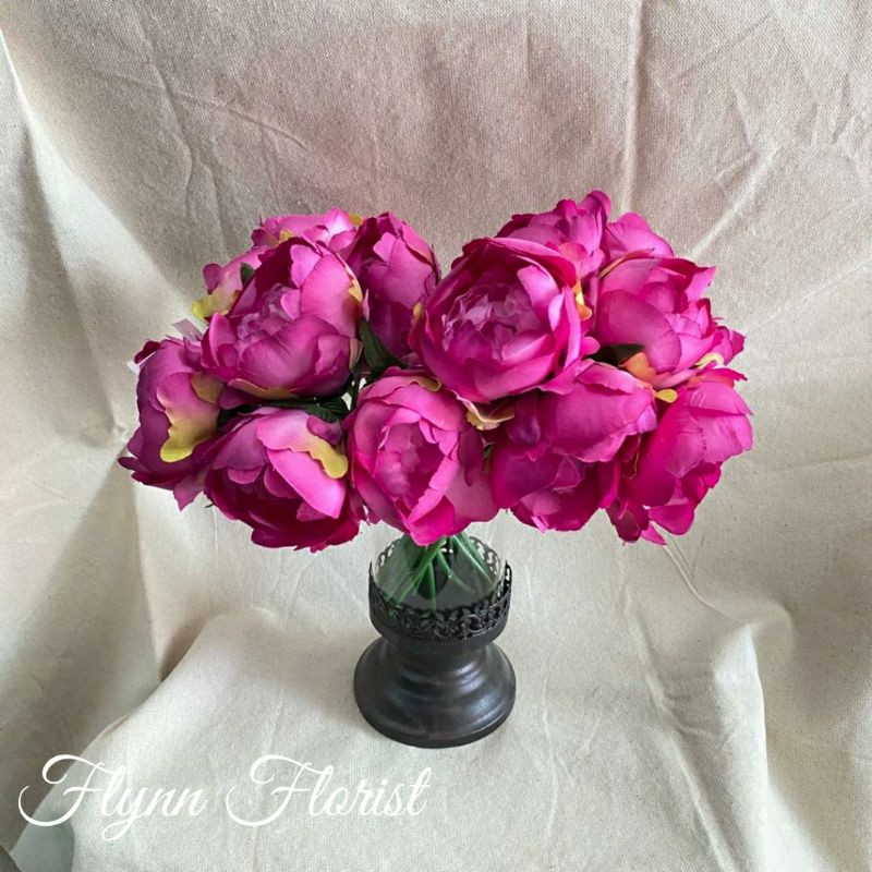 Bunga Peony Paris (per ikat) Bunga Artificial / Bunga Plastik / Bunga Dekorasi / Pernikahan-4