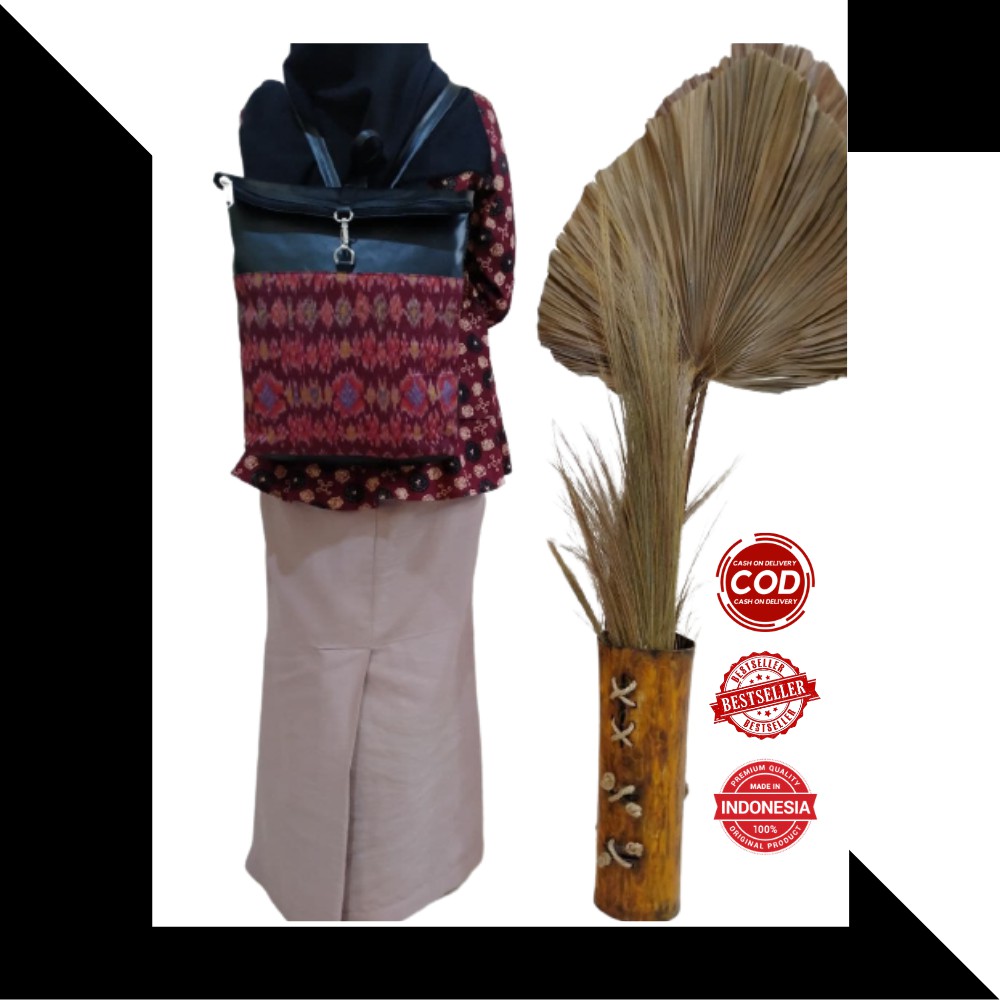 Nyimas Songket - Tas / Tas Wanita /Tas Ransel Wanita / Songket Palembang / Backpack / Tas Songket Me
