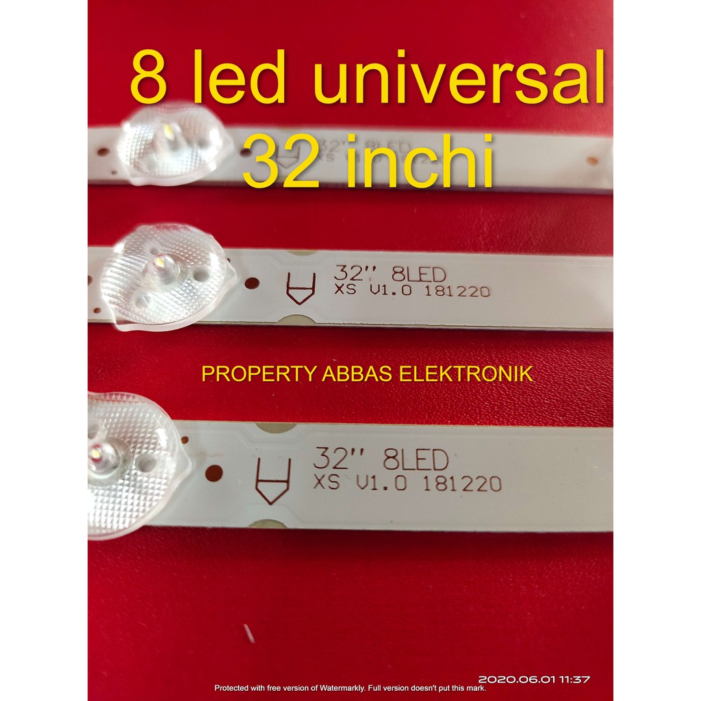 led backlight multi universal 32 inchi  8 kancing 8 led 3v universal multi