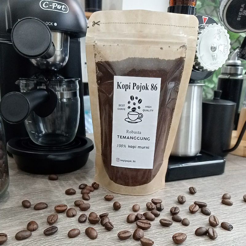 

kopi bubuk robusta Temanggung murni tanpa campuran