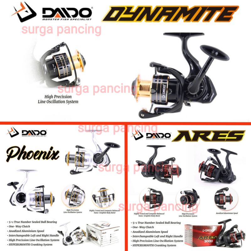 Reel DAIDO ARES DYNAMITE PHOENIX one way 1000 2000 3000 4000 6000