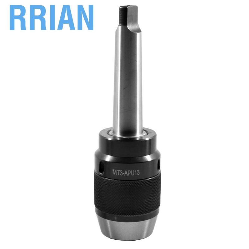 Rrian Mt3 Apu13 Keyless Drill Chuck Cnc Milling Machine Flat Tail Integrated Shopee Indonesia