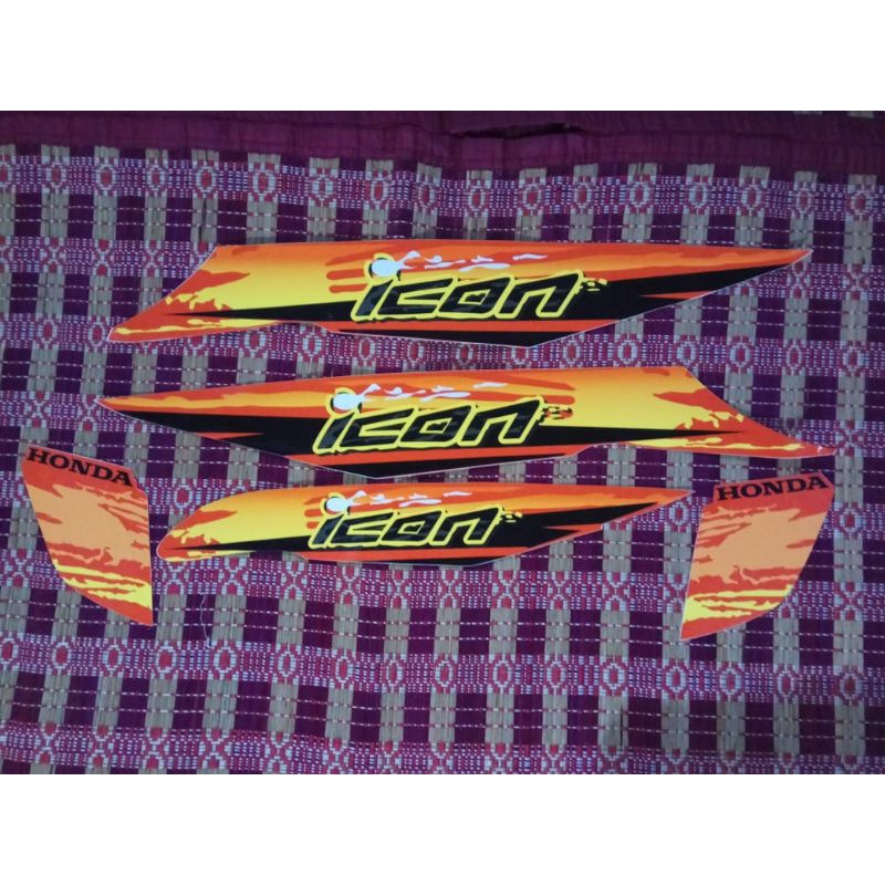 Striping transparan Beat karbu icon sport 220422