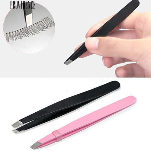 Berguna Pinset Alis Profesional Hair Beauty Slanted Stainless Steel Tweezer