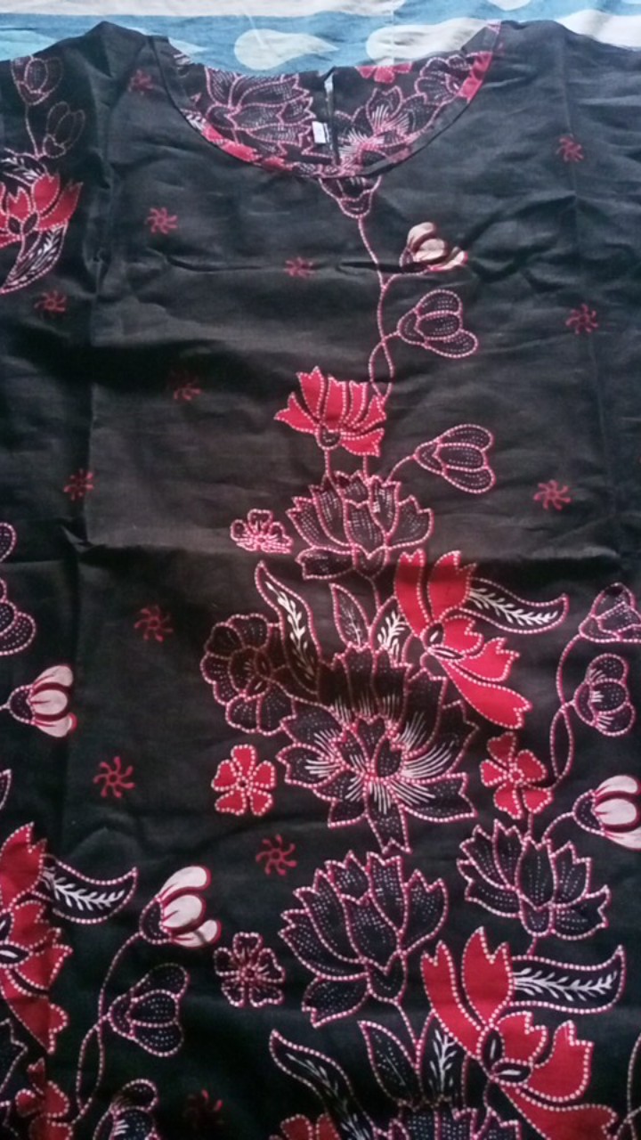 Batik Couple Keluarga Sania Ruffle Ori Ndoro Jowi Dnt Sakura Abang