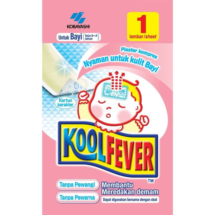 KOOLFEVER / KOOL FEVER / COOL FEVER Bayi | Anak-anak | Kool Fever | Plester Kompres Demam Sachet