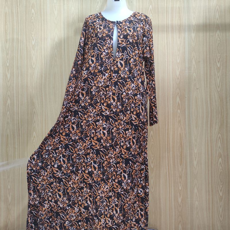 Batik Qonita Longdres Sleting Sogan NR